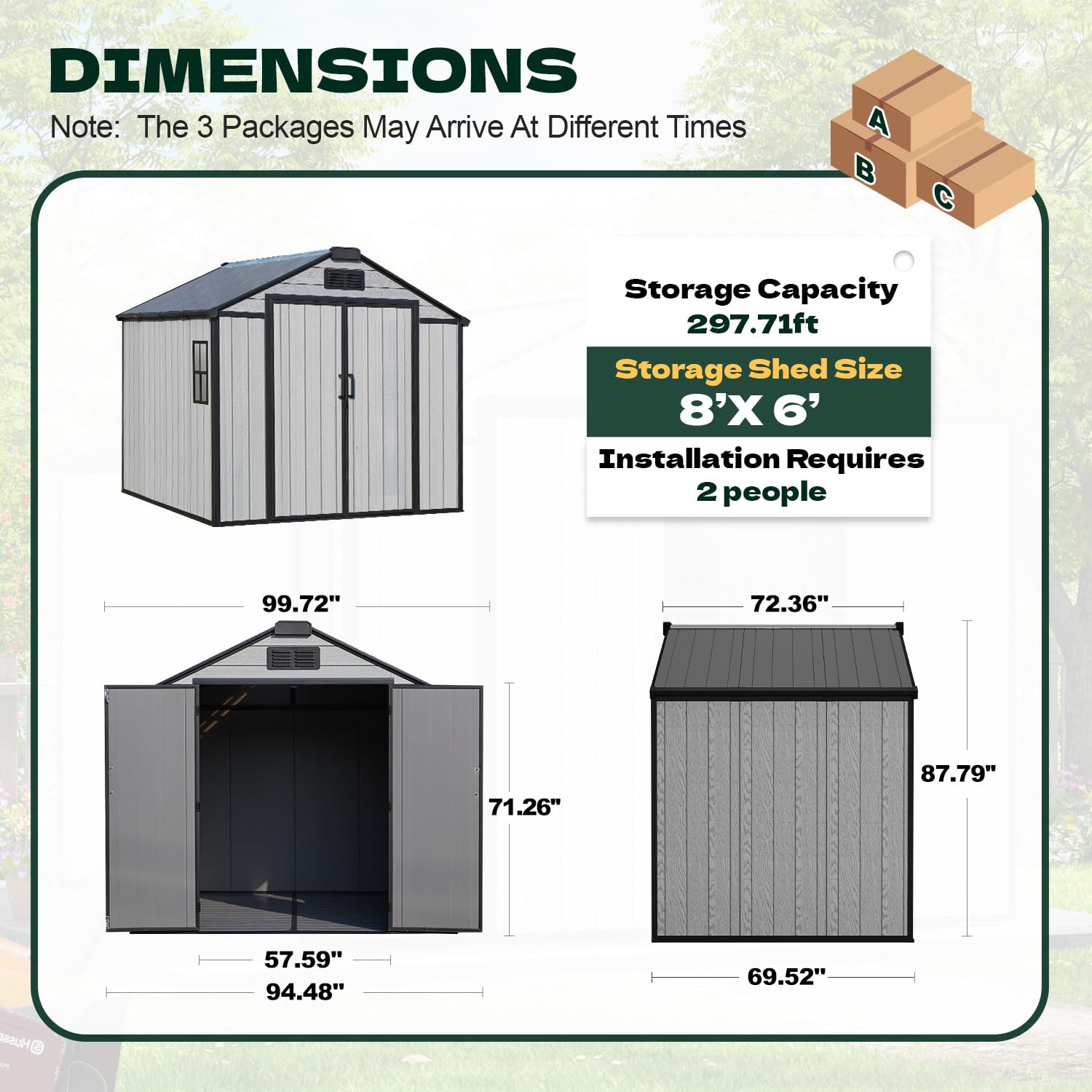 8x6 FT Resin Outdoor Storage S - đánh giá và giá Garden Tools