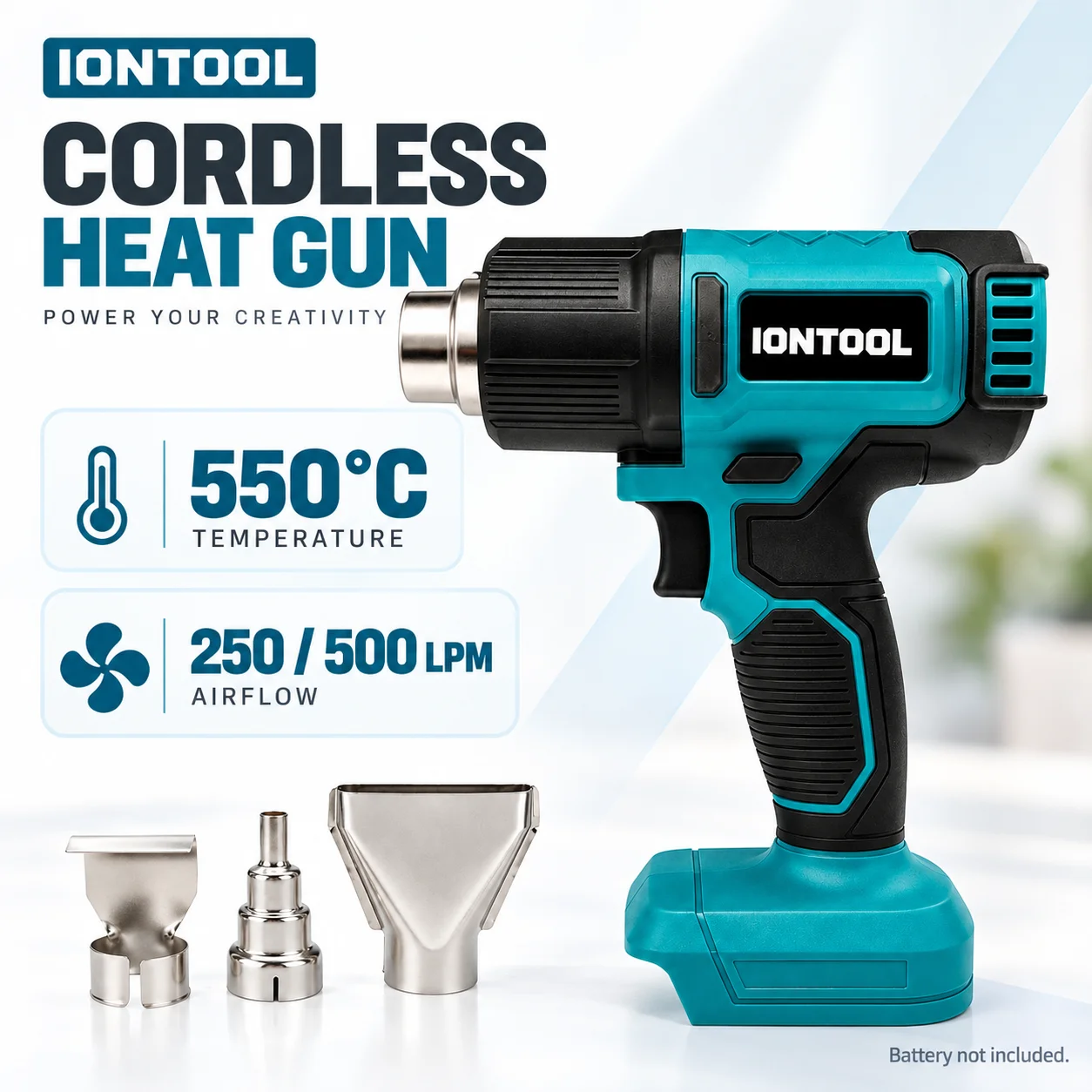 IONTOOL 550℃ Dual-Speed Compac - đánh giá và giá Cordless Heat Gun For Shrink Tubing