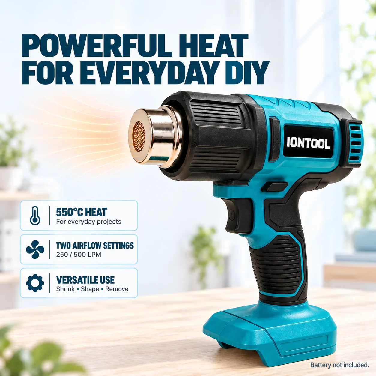 IONTOOL 550℃ Dual-Speed Compac - đánh giá và giá Cordless Heat Gun For Shrink Tubing