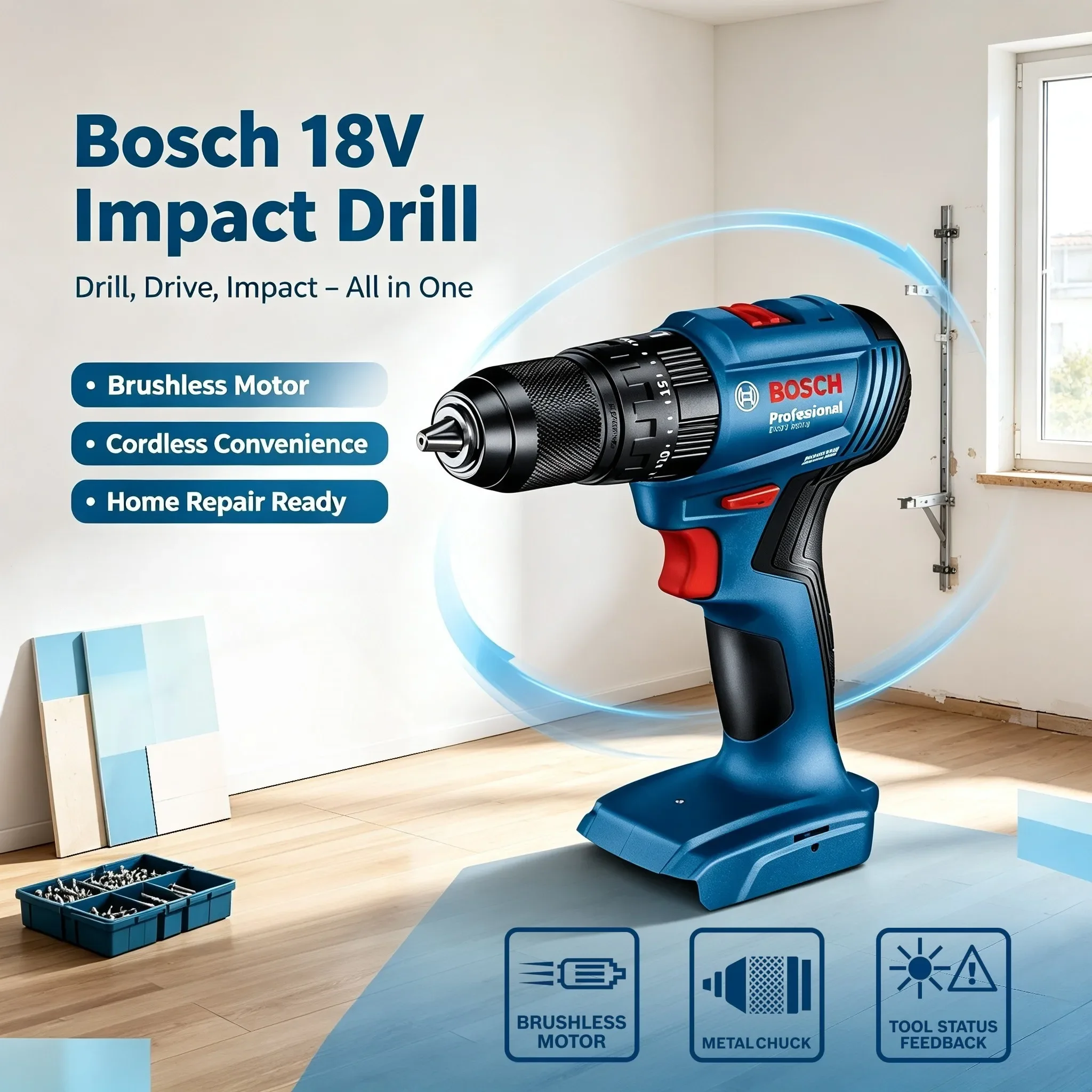 Bosch GSB 185-LI 18V Brushless - đánh giá và giá Brushless Cordless Electric Drill 18V